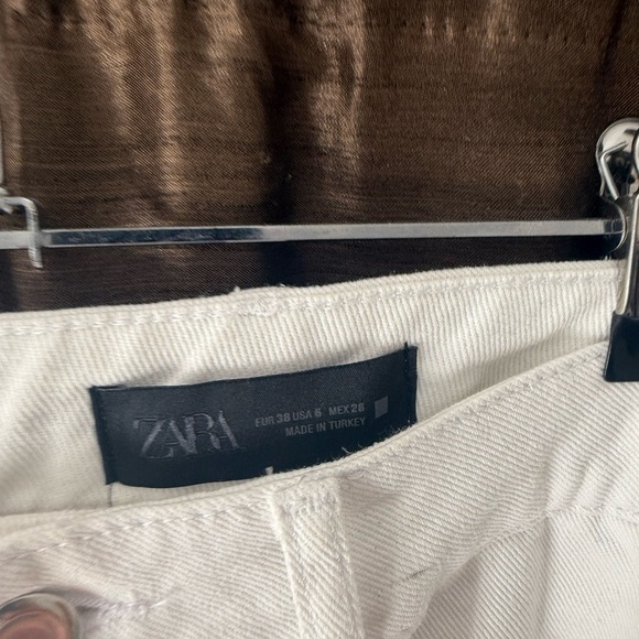 Z1975 HIGH-WAIST STRAIGHT FULL-LENGTH JEANS Sz 6 white - Picture 5 of 9